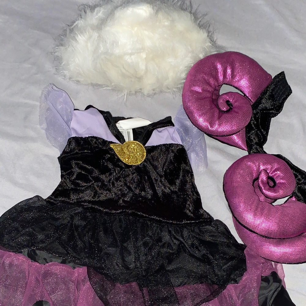Enchanting Purple and Black Kids Costume